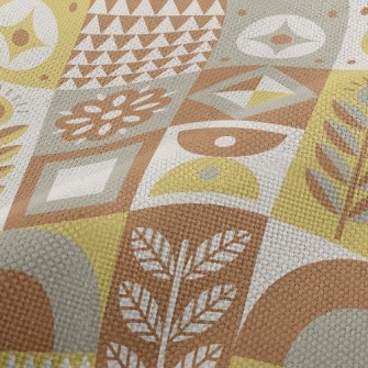 Square Combination Flowers Performance Linen