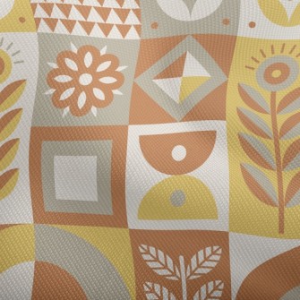 Square Combination Flowers Dobby