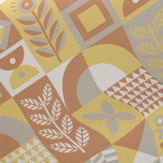 Square Combination Flowers Twill