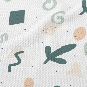 Weird Abstract Lines Birdseye Piqué