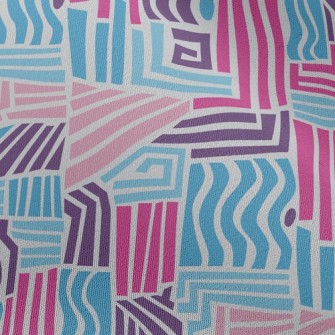 Wavy Straight Lines Chiffon