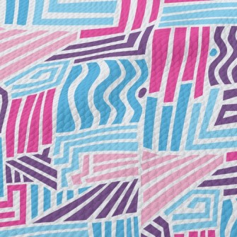 Wavy Straight Lines Birdseye Piqué