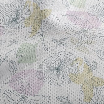 Coil Shadow Flower Athletic Mesh Flat Back