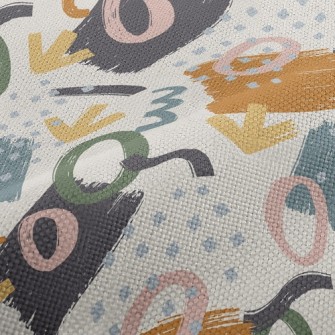 Abstract Watercolor Style Performance Linen