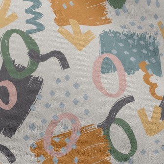 Abstract Watercolor Style Chiffon
