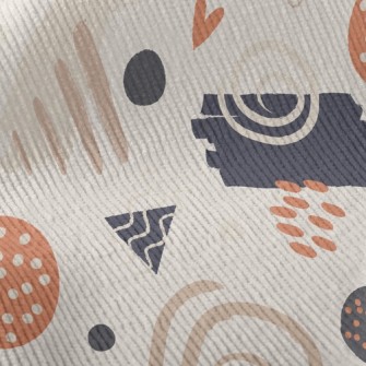 Abstract Lines With Random Dot Standard Corduroy
