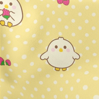 Little Chick Eats Strawberry Stretch Ponte