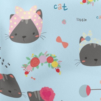 Cute Hairband Kitten Stretch Ponte