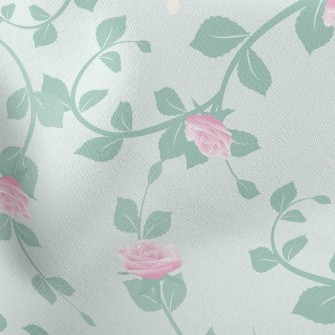 Elegant Thorn Rose Stretch Ponte