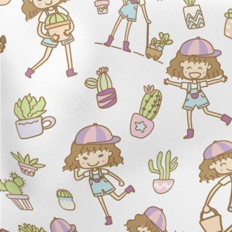 Girl Gardening Expert Stretch Ponte