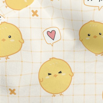 Cute Chick Says Hello Micro Fleece