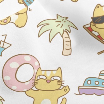 Holiday Cat With Treacherous E Micro Fleece