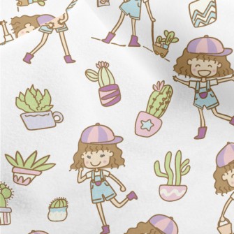 Girl Gardening Expert Micro Fleece