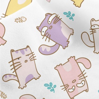 Despicable Cat With Colorful E Micro Fleece