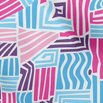 Wavy Straight Lines Micro Fleece