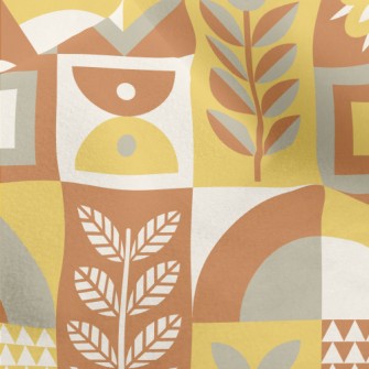 Square Combination Flowers Micro Fleece