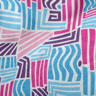 Wavy Straight Lines Minky