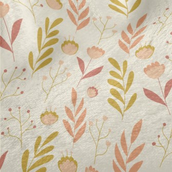 Fairy Garden Flowers Minky