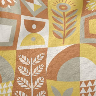 Square Combination Flowers Minky