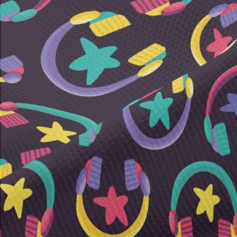 Fluorescent Star Headphones Piqué