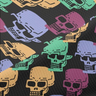 Funny Expression Skull Piqué