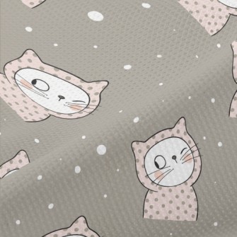 Dot Hooded Winking Cat Piqué