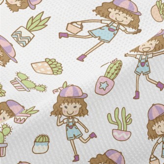 Girl Gardening Expert Piqué