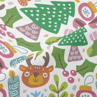 Cute Reindeer Celebrating Chri Piqué