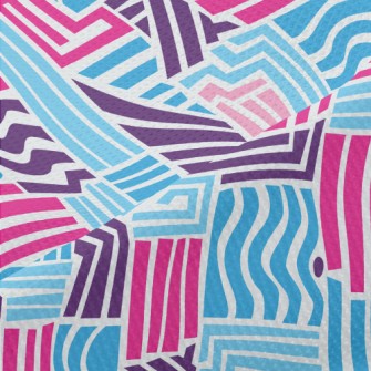 Wavy Straight Lines Piqué