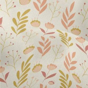 Fairy Garden Flowers Lightweight Performance Linen