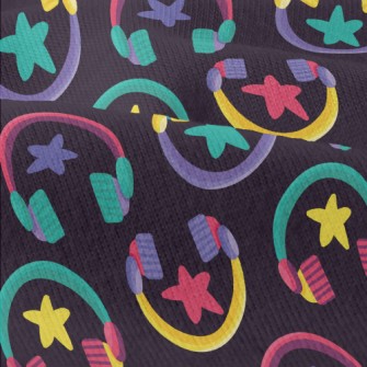 Fluorescent Star Headphones Modern Jersey