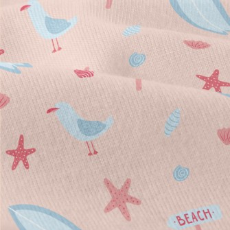 Pink Beach Starfish Seagull Modern Jersey