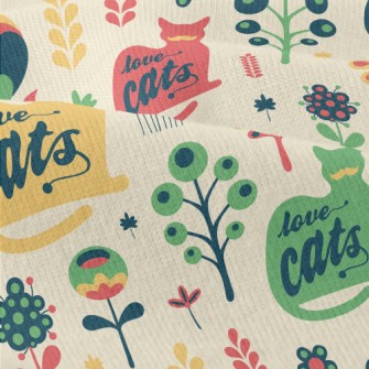 Playful Bearded Colorful Cat Modern Jersey