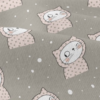 Dot Hooded Winking Cat Modern Jersey