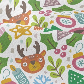 Cute Reindeer Celebrating Chri Modern Jersey