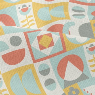 Cute Checkered Bird Modern Jersey