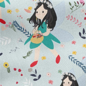 Beautiful And Generous Flower  Jersey Backed Fleece