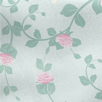 Elegant Thorn Rose Jersey Backed Fleece