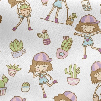 Girl Gardening Expert Jersey Backed Fleece