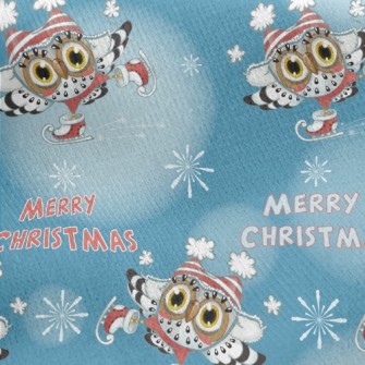 Gorgeous Skater Owl Jersey Backed Fleece