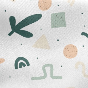 Weird Abstract Lines Jersey Backed Fleece