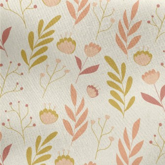 Fairy Garden Flowers Jersey Backed Fleece