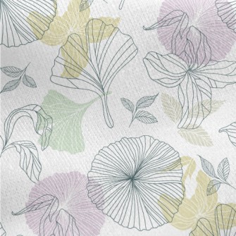 Coil Shadow Flower Jersey Backed Fleece