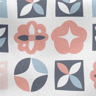 Weird Round Flower Shape Jersey Backed Fleece