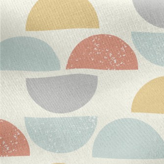 Semicircle Geometric Figure Jersey Backed Fleece