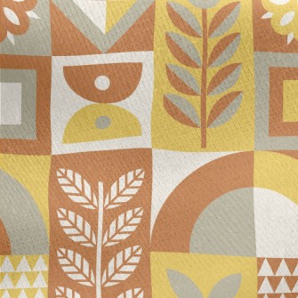 Square Combination Flowers Jersey Backed Fleece