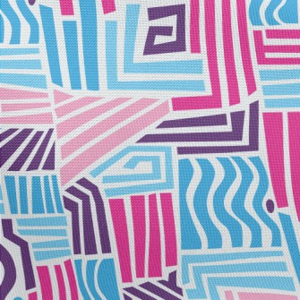 Wavy Straight Lines Pongee