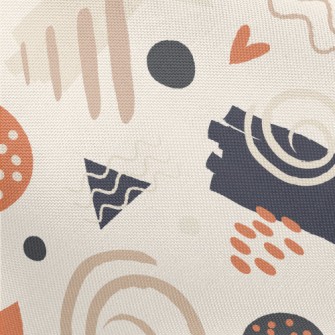 Abstract Lines With Random Dot Pongee