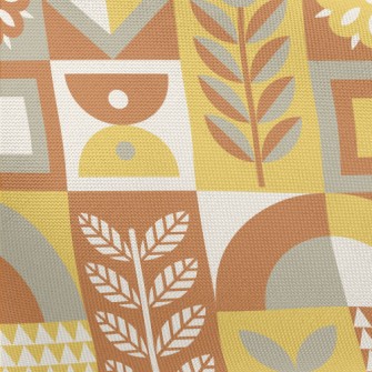 Square Combination Flowers Pongee