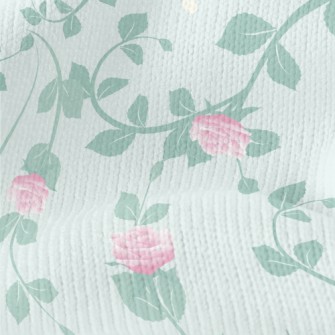 Elegant Thorn Rose Stretch Jersey